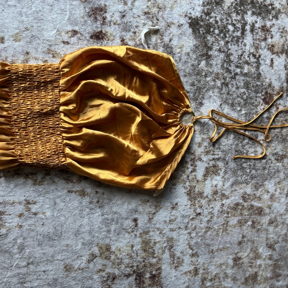 Elegant Gold Women's Top